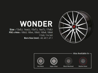 UNO MINDA WONDER 17x8" (SET OF 4)