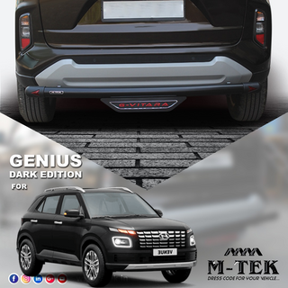HYUNDAI VENUE M-TEK GENIUS DARK EDITION REAR PROTECTOR FRAME WITH BKT