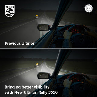 Philips Ultinon Rally 3550 100W LED Headlight Bulb (1 Year Replacement Warranty)