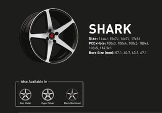 UNO MINDA SHARK 15x7" (SET OF 4)