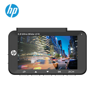HP Dash Cam f450x (FULL HD- 1080P RECORDING  WITH GPS & WI-FI  INCLUDES FRONT & REAR CAMERA)