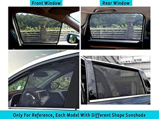 WINDOW SUNSHADE/FABRIC CURTAIN FIT BREZZA(6 PCS)