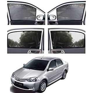 WINDOW SUNSHADE/FABRIC CURTAIN FIT TOYOTA ETIOS (4 PCS)