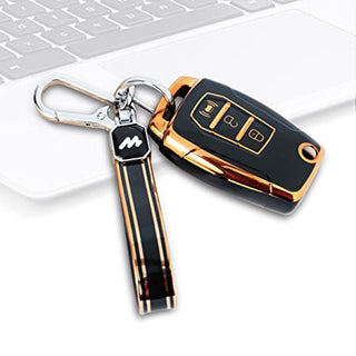 MOGATO KEY COVER WITH KEY CHAIN KIA-2 BLACK