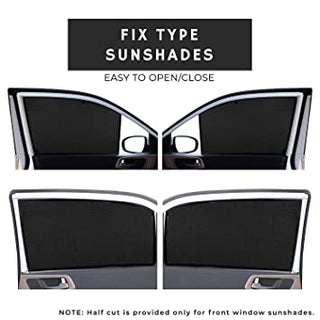 WINDOW SUNSHADE/FABRIC CURTAIN FIT GRAND I10 NIOS (4 PCS)