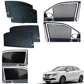 WINDOW SUNSHADE/FABRIC CURTAIN FIT NEW BALENO (4 PCS)