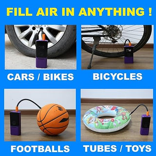 Bergmann VoltAir Cordless + Corded Portable Digital Tyre Inflator for Cars, Bikes, Toys  Bicycles