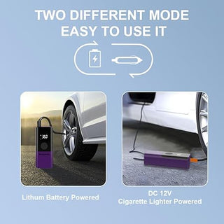 Bergmann VoltAir Cordless + Corded Portable Digital Tyre Inflator for Cars, Bikes, Toys  Bicycles