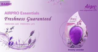 AIRPRO ESSENTIAL HANGING GEL  AIR FRESHNER DREAMY LAVENDER  (SET OF 4)