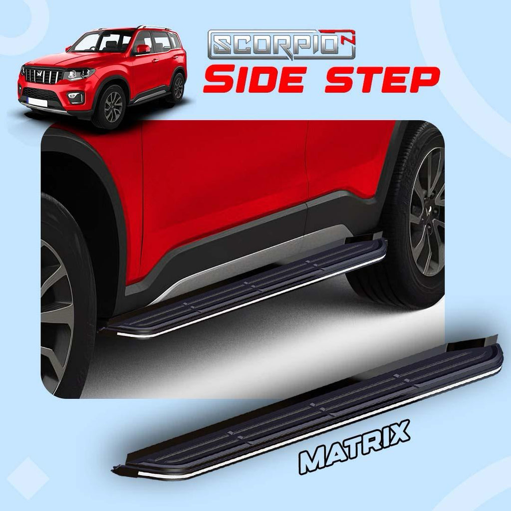 Side foot steps, side footrest, car side protector