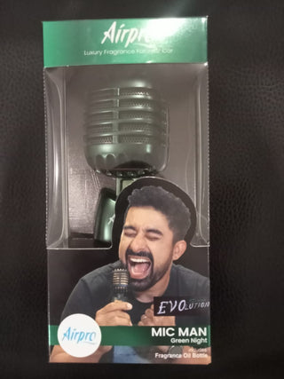 AIRPRO MIC MAN CAR PERFUME AND AIR FRESHNER-GREEN NIGHT