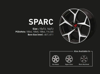 UNO MINDA SPARC 16x7" (SET OF 4)