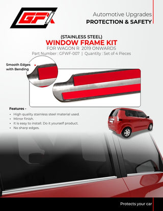 WAGON R 2019 WINDOW FRAME KIT (SET OF 4)