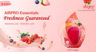 AIRPRO ESSENTIAL HANGING GEL  AIR FRESHNER FRUTTI DELIGHT  (SET OF 4)