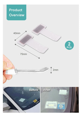 HYPERSONIC Universal Card Parking Ticket Holder Clip HPA591