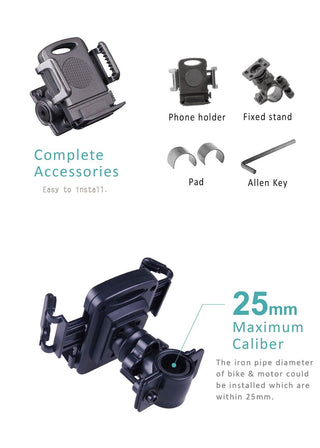 HYPERSONIC Universal Phone Clip Mount for Bike HPA546