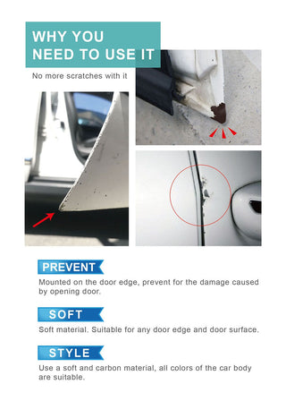 HYPERSONIC 4PCS Carbon Car Door Corner Protector HPN134-3