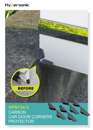 HYPERSONIC 4PCS Carbon Car Door Corner Protector HPN134-3