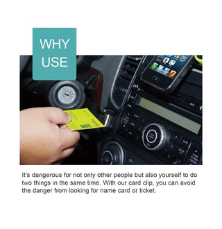 HYPERSONIC Card Clip for Car Parking Ticket HP2544