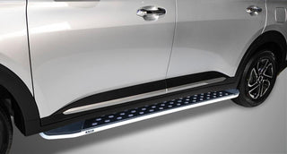 M-TEK Silver Drop Side Step Frame WITH BKT MK 11071 For Creta 2020