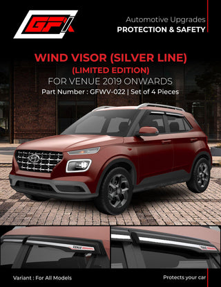 GFX VENUE 2019 ONWARDS WIND VISOR SILVER LINE