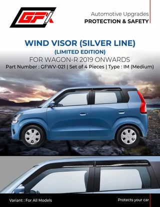 GFX WAGON R 2019 ONWARDS WIND VISOR SILVER LINE