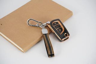 MOGATO KEY COVER WITH KEY CHAIN TOYOTO-2 BLACK