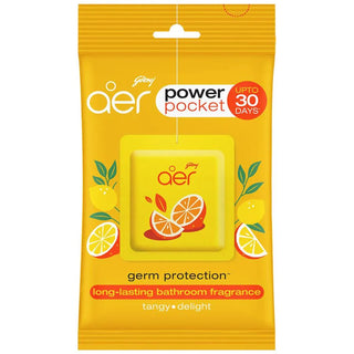 GODREJ AER POWER POCKET LEMON TANGY DELIGHT (Pack of 6)