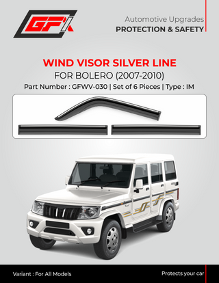 GFX BOLERO 2007-2010 WIND VISOR SILVER LINE