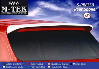 S-Presso M-TEK Rear Spoiler ABS Mettalic Silky Silver MK-A020