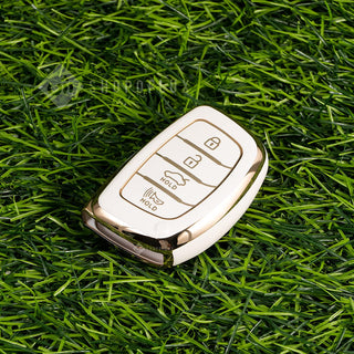MOGATO KEY COVER WITH KEY CHAIN HYUNDAI-12 WHITE