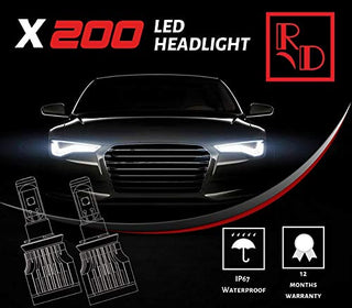 RD CAR LED HEADLIGHTS X200-H7
