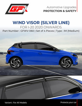 GFX I-20 2020 ONWARDS WIND VISOR SILVER LINE