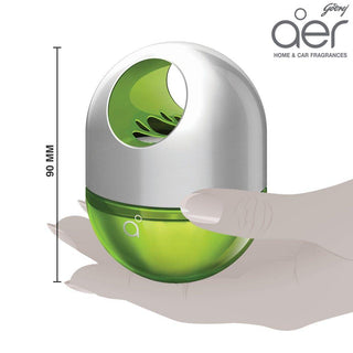 Godrej Aer Twist, Car Air Freshener Fresh Lush Green 45g