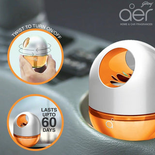 Godrej Aer twist, Car Air Freshener Bright Tangy Delight 45g