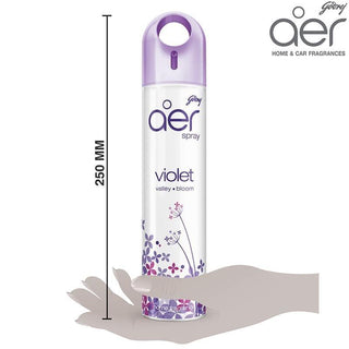 Godrej Aer Spray, Home & Office Air Freshener Violet Valley Bloom 240ml