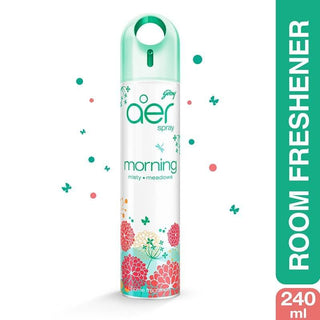 Godrej Aer Spray, Home & Office Air Freshener Morning Misty Meadows 240ml