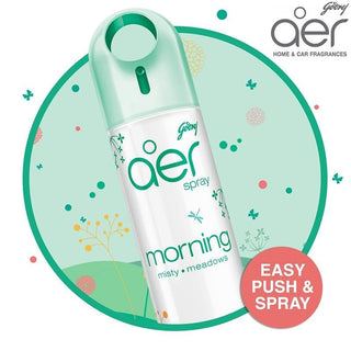 Godrej Aer Spray, Home & Office Air Freshener Morning Misty Meadows 240ml