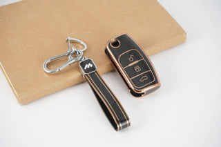 MOGATO KEY COVER WITH KEY CHAIN FORD-7 BLACK
