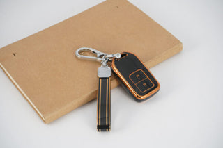 MOGATO KEY COVER WITH KEY CHAIN HONDA-1 BLACK