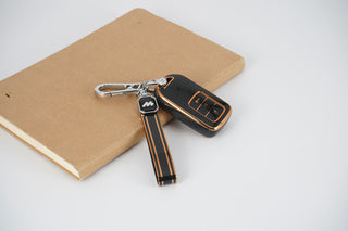 MOGATO KEY COVER WITH KEY CHAIN HONDA-2 BLACK