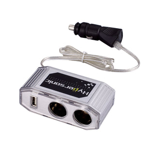 HYPERSONIC Universal Car USB 2 Port Charger HP2678