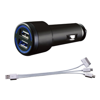 HYPERSONIC 3 IN1 QC 3.0 USB Car Phone Charger HP2691