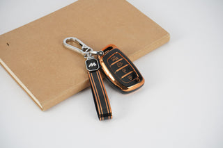 MOGATO KEY COVER WITH KEY CHAIN HYUNDAI-12 BLACK