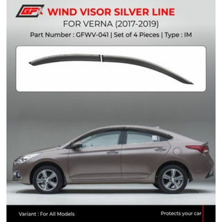 GFX VERNA 2017-2019 WIND VISOR SILVER LINE