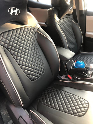 DOLPHIN SEAT COVER CRETA 2020 (WITH ARMREST) Quilt Plus 1/1/21