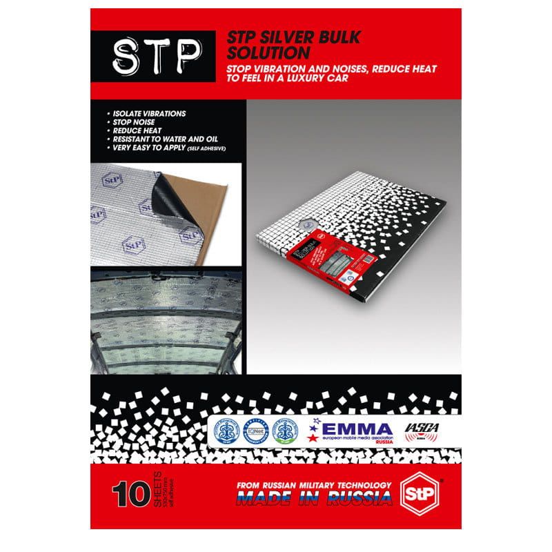 STP (Russia) I Silver Car Sound Damping (Pack of 10) Sheets ...
