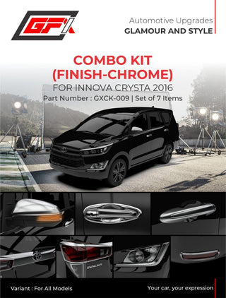 GFX INNOVA Crysta 2016 Chrome Finish Combo Kit