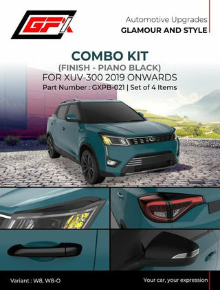 GFX XUV 300 2019 ONWARDS Piano Finish Combo Kit