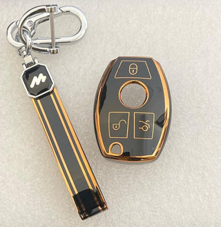 MOGATO KEY COVER WITH KEY CHAIN BENZ-2 BLACK